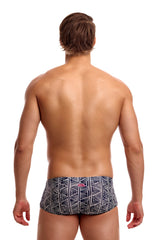 Funky Trunks Mens Stickler Sidewinder Trunk - Black