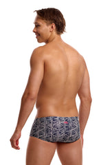 Funky Trunks Mens Stickler Sidewinder Trunk - Black
