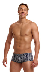 Funky Trunks Mens Stickler Sidewinder Trunk - Black