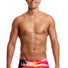 Funky Trunks Mens Touch Of Paradise Sidewinder Trunk - Multi