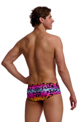 Funky Trunks Mens Wild Animal Sidewinder Trunk - Multi