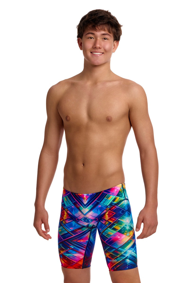 Funky Trunks Boys Firefly Sparkle Fast Training Jammer - Multi