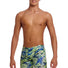Funky Trunks Boys Scaled Back Fast Training Jammers - Green/Blue