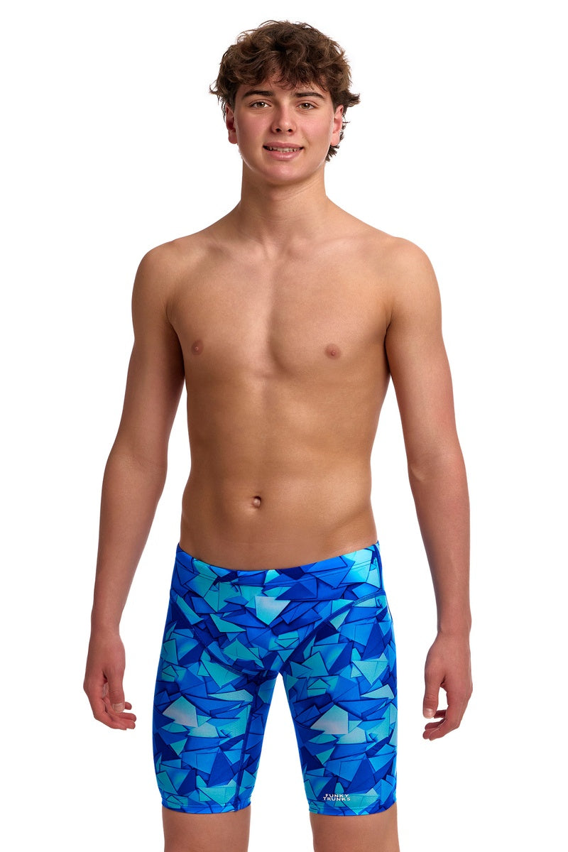 Funky Trunks Boys Try Blue Fast Training Jammer - Blue