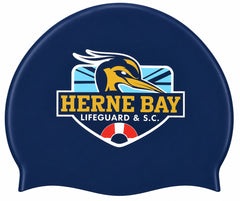 Herne Bay Club Logo Only Swimming Cap - Blue/Yellow/Red/White
