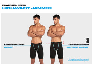 Arena Mens Powerskin Primo High Waist Jammer - Black/Teal