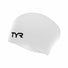 TYR Long Hair Wrinkle Free Silicone Swimming Cap - White