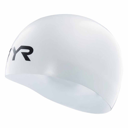 TYR Tracer-X Dome Racing Swimming Cap - White | Allens Of Kingsbury 1200