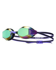 TYR Womens Blackops 140 EV Female Fit Mirrored Racing Goggle - Purple/Green