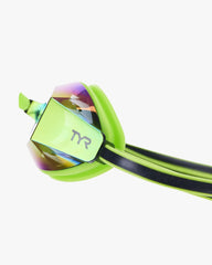 TYR Blackops 140 EV Mirrored Racing Goggle - Brtgrn/Black