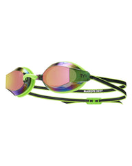 TYR Blackops 140 EV Mirrored Racing Goggle - Brtgrn/Black