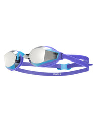 TYR Stealth-X Mirrored Racing Goggle - Silver/Purple