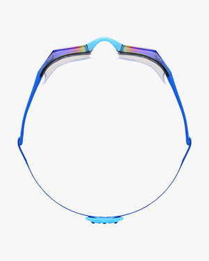 TYR Tracer-X Elite Mirrored Racing Goggle - Blue/Turq