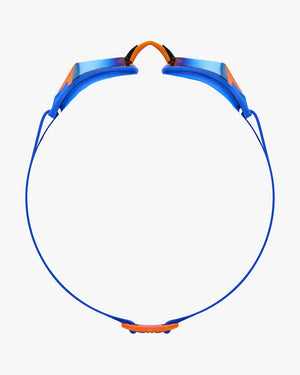 TYR Tracer-X RZR Mirrored Racing Goggle - Blue/Orange