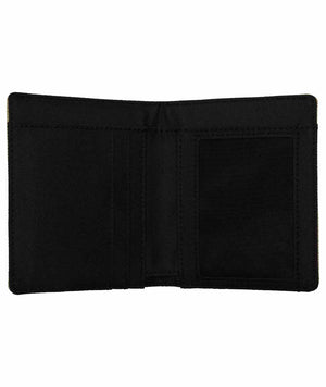 Nike Club Fold Wallet in parachute beige, black, and white showing multiple card slots and a sleek fold design.