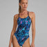 TYR Womens Marmaris Cutoutfit Swimsuit - Blue/Pink