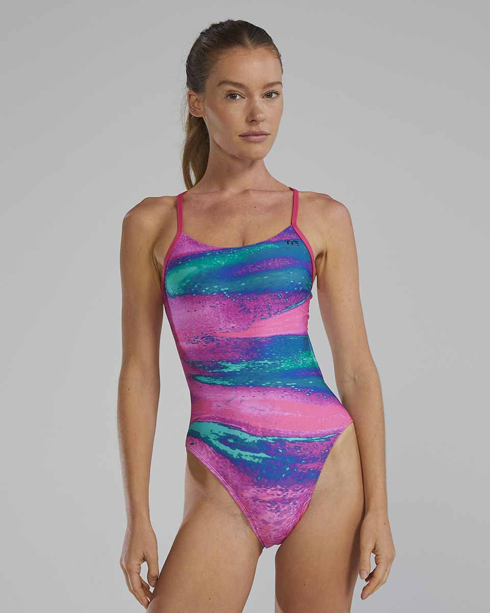 TYR Womens Diffusion Cutoutfit Swimsuit - Plasma | Allens Of Kingsbury