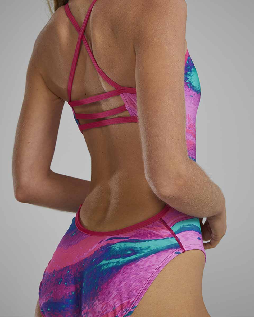 TYR Women's Diffusion Trinityfit Plasma swimsuit featuring sleek design and comfortable fit, ideal for competitive swimming.