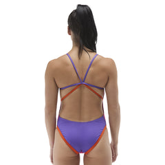 TYR Womens Multistrap Cutoutfit Swimsuit - Pink/Multi