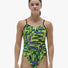 TYR Womens Flux Cutoutfit Swimsuit - Lime/Multi