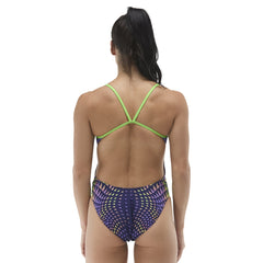 TYR Womens Nova Cutoutfit Swimsuit - Navy/Multi