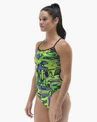 TYR Womens Flux Trinityfit Swimsuit - Lime/Multi