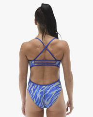 TYR Womens Serika Trinityfit Swimsuit - Royal/Lime