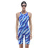TYR Womens Thresher Cryo Open Back Kneesuit - Ocean Blue