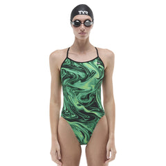 TYR Womens Olea Trinityfit Swimsuit - Green