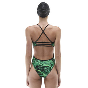 TYR Womens Olea Trinityfit Swimsuit - Green