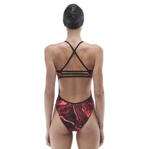 TYR Womens Olea Trinityfit Swimsuit - Red