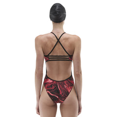 TYR Womens Olea Trinityfit Swimsuit - Red