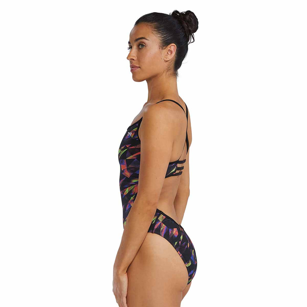 TYR Women's Triadic Trinityfit swimsuit in multi-color with sleek design and supportive fit, perfect for competitive swimming.