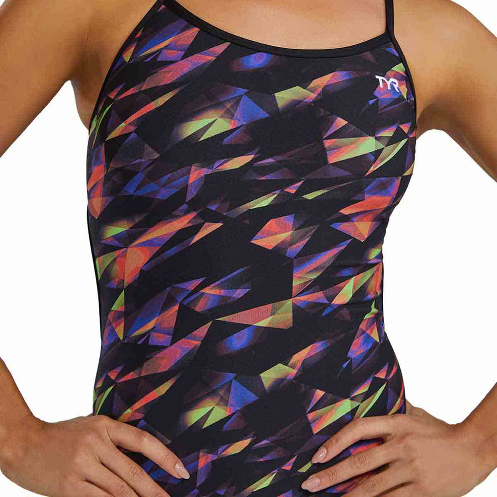 TYR Women's Triadic Trinityfit swimsuit in multi-color, featuring a sleek, fitted design ideal for competitive swimming.