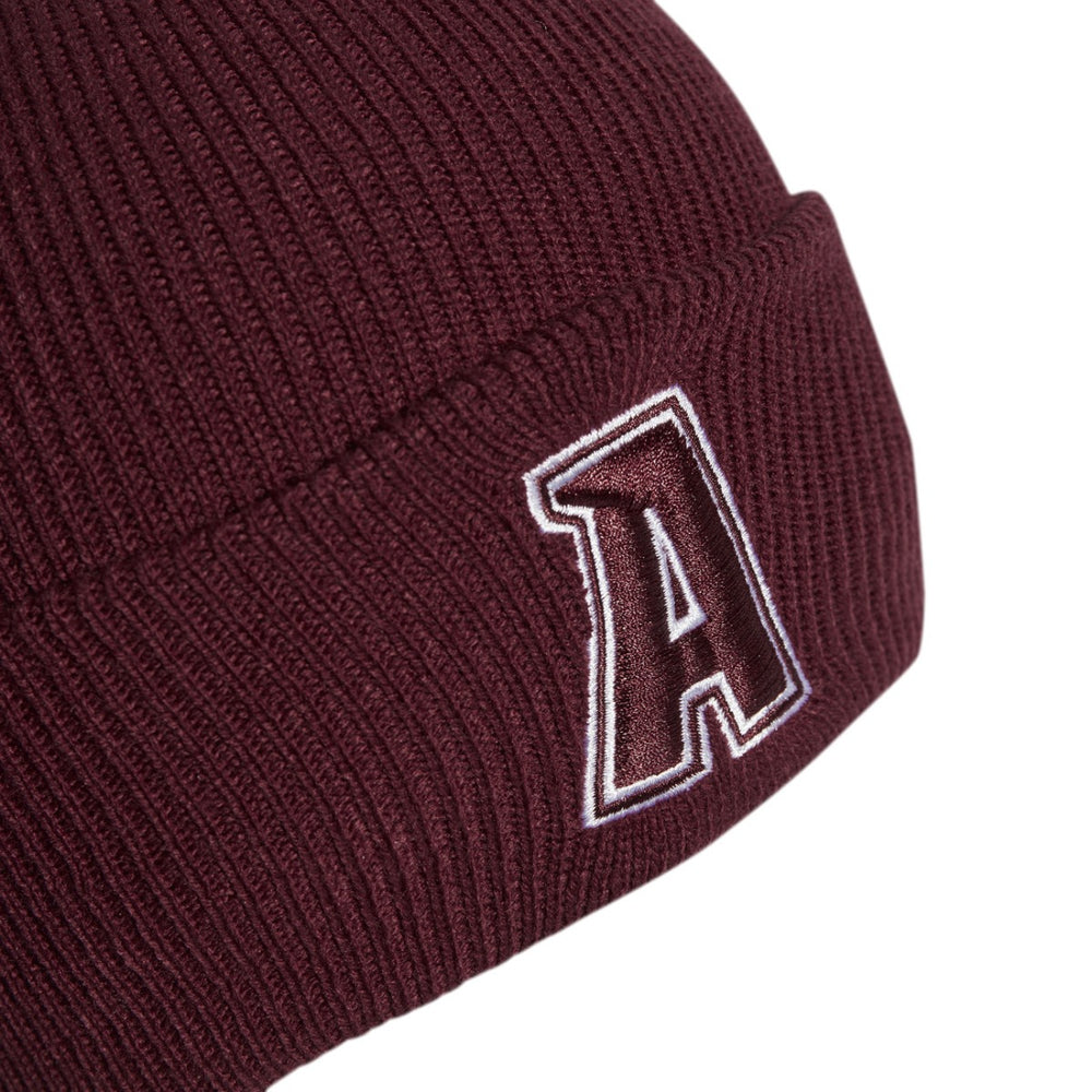 Adidas 2-Color Logo Beanie - Shadow Red/White | Allens Of Kingsbury
