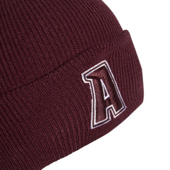 Adidas 2-Color Logo Beanie - Shadow Red/White | Allens Of Kingsbury