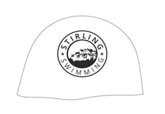 White and black AK Club Kit Stirling Racing Club logo cap, adjustable club cap with embroidered branding and sporty style.