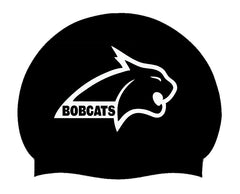 Burnley Bobcats 3pk Club Logo Only Swimming Cap - Black/White | Allens Of Kingsbury