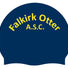 Falkirk Otter Club Logo Only Swimming Cap - Navy/Yellow