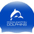 Pocklington Club Logo Only Swimming Cap - Blue/White