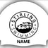 Stirling White 3pk Club Logo + Name Swimming Cap - White/Black