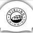 Stirling White 3pk Club Logo Only Swimming Cap - White/Black