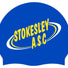 Stokesley Blue Club Logo Only Swimming Cap - Blue/Yellow/White