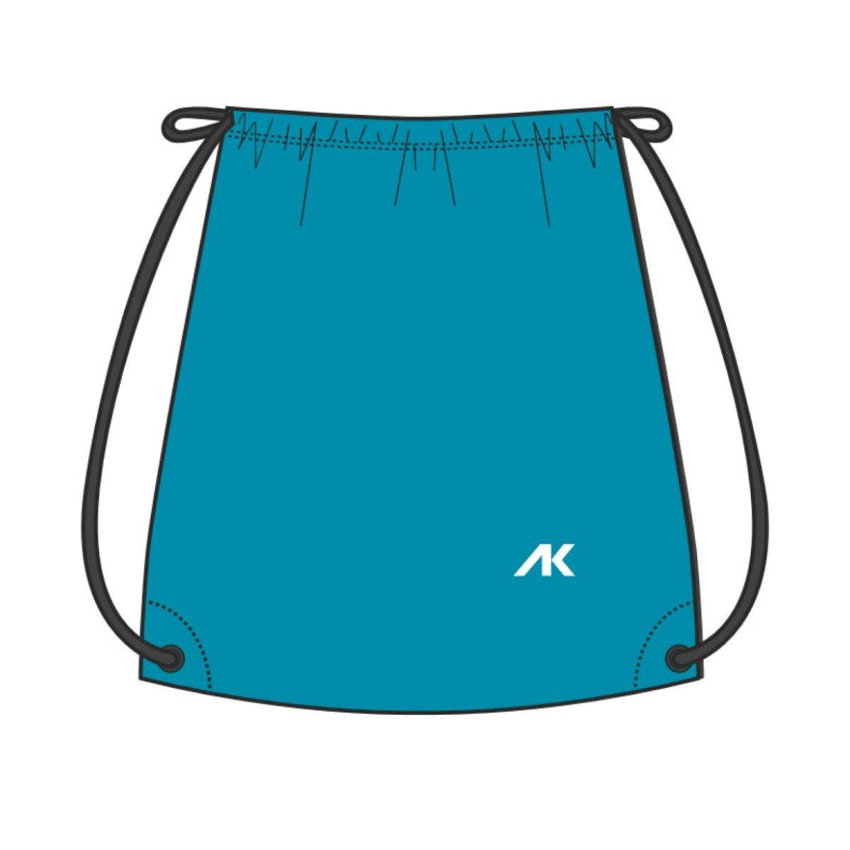 AK Drawcord Backpack - Lagoon | Allens Of Kingsbury