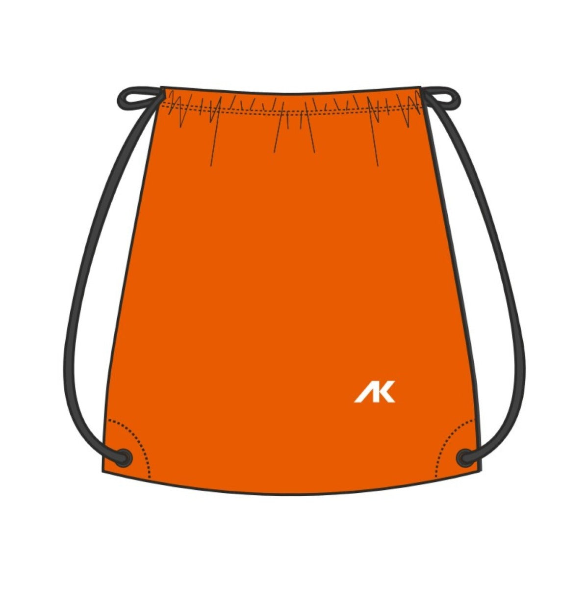 AK Drawcord Backpack - Orange | Allens Of Kingsbury