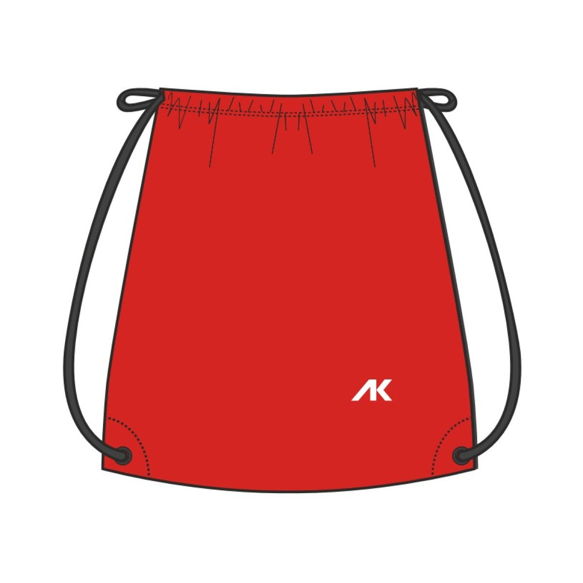 AK Drawcord Backpack - Red | Allens Of Kingsbury
