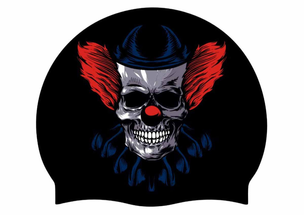 AK Clown Halloween Silicone Cap - Black/White/Red/Royal | Allens Of Kingsbury