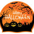 AK Happy Halloween Pumpkin Silicone Cap - Orange/White/Black/Yellow