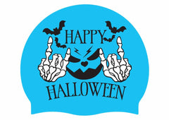 AK Happy Halloween Silicone Cap - Blue/White/Black | Allens Of Kingsbury