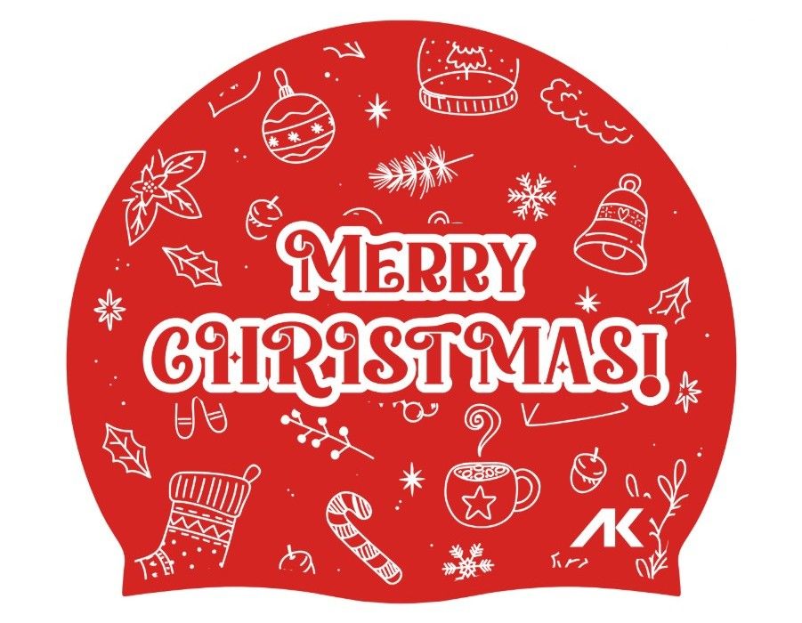 AK Merry Christmas Silicone Cap - Red/White | Allens Of Kingsbury